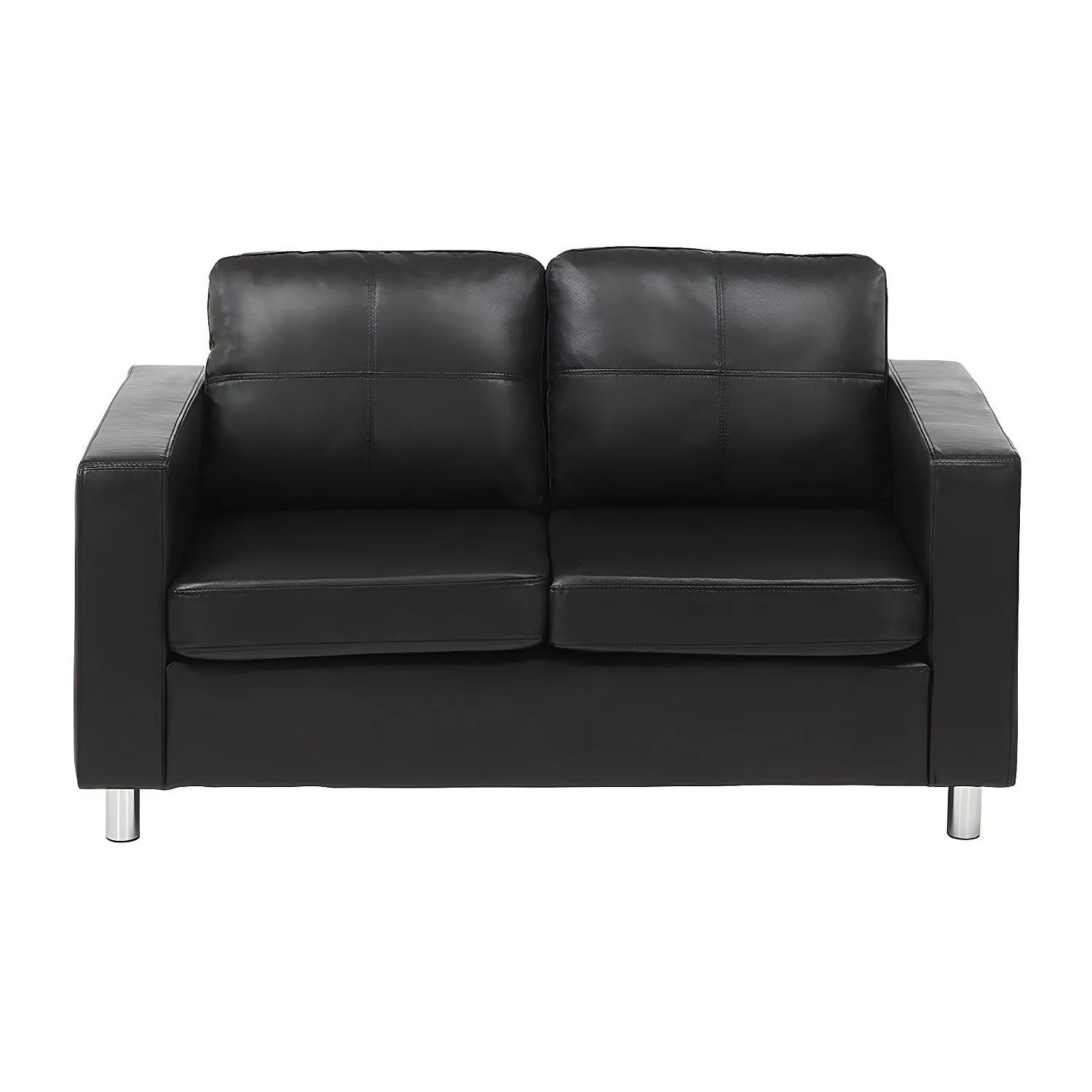Vente-unique Sofa Ohne Schlafmöglichkeit Ackley Schwarz 140 cm