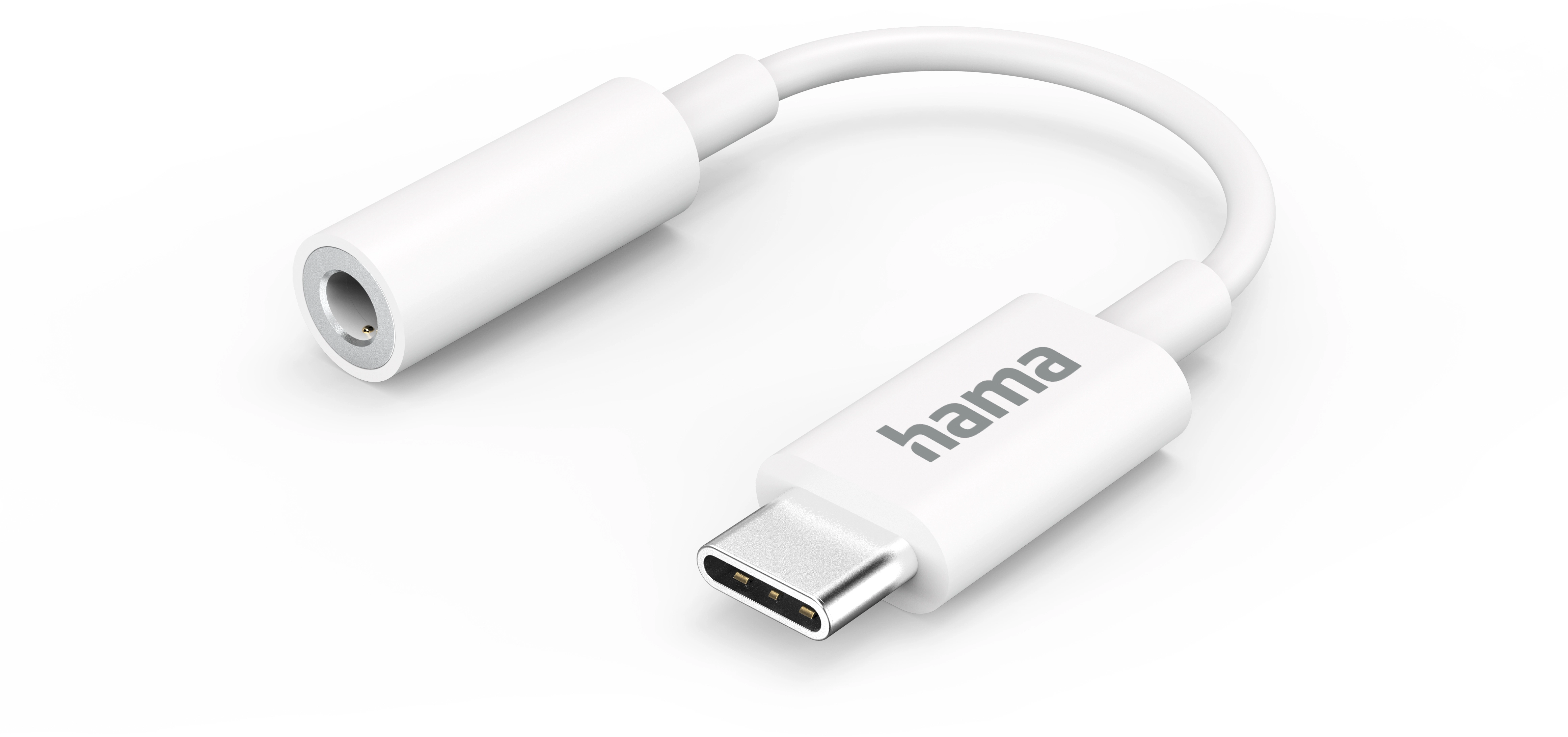 Hama Aux-Adapter USB-C - 3,5-mm-Klinke-Buchse Weiß kaufen bei OBI
