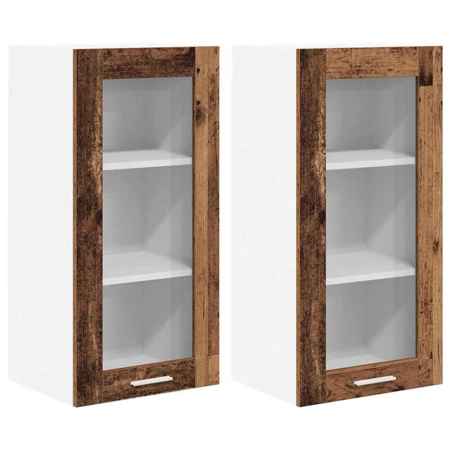 vidaXL Hängeschrank 2 Stk Altholz 40 x 31 x 80 cm Holzwerkstoff 884311 günstig online kaufen