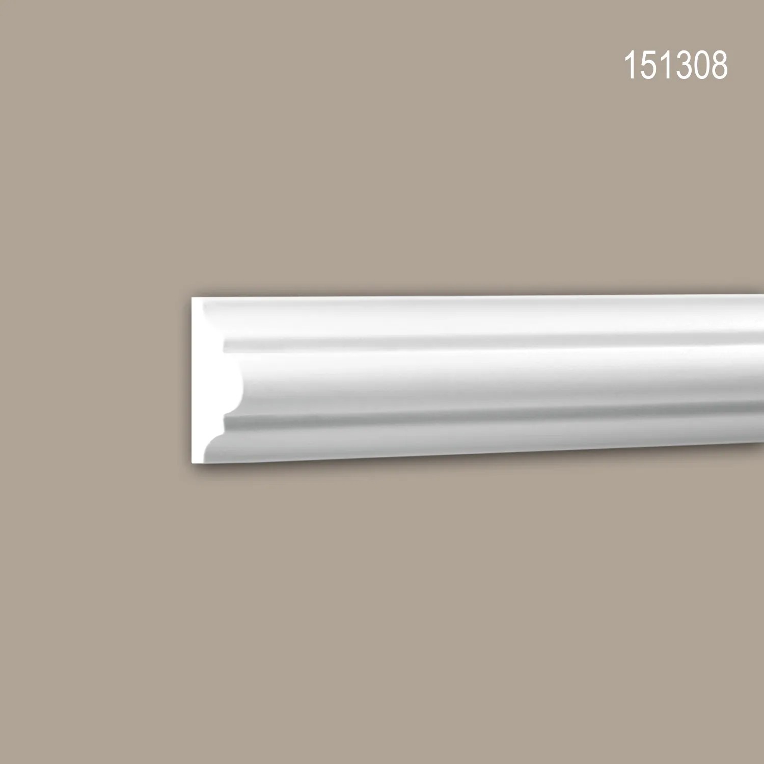 Weiße PROFHOME Wand- und Friesleiste (4,1x2 cm) im 24er Set (48 m) für Innen- und Außenbereich.
