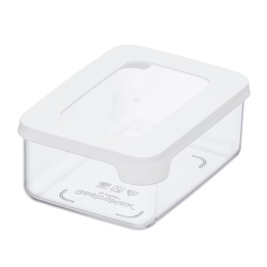 SmartStore Vision Trockenvorratsbehälter 0,35 l, transparent, mit weißem Deckel.