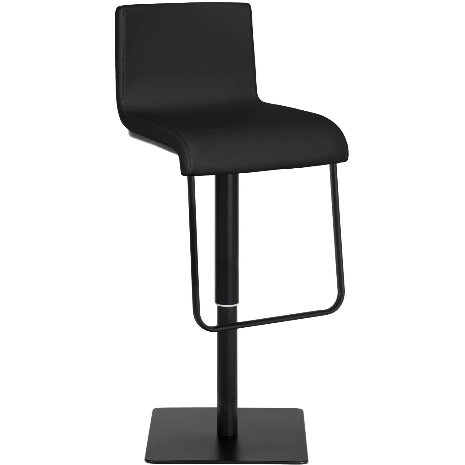 CLP Barhocker Limon Kunstleder Schwarz/Schwarz