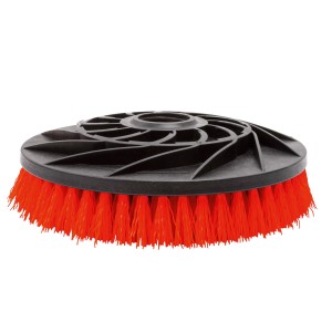 Ersatzbürste Hart für Akku-Reinigungsbürste Twin Brush, orange Borsten.