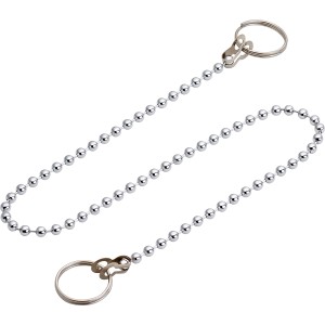 Kugelkette, 30 cm, Edelstahl, mit zwei Ösen und Verschlüssen, vielseitig einsetzbar.