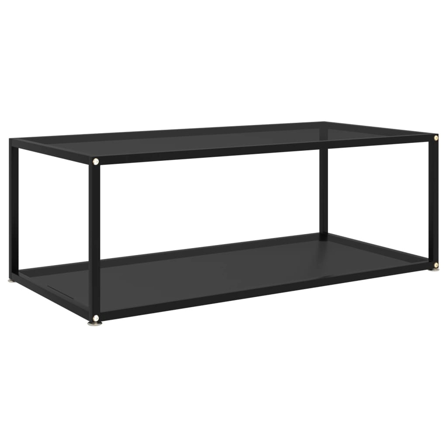 vidaXL Couchtisch Schwarz 100x50x35 cm Hartglas 322898 günstig online kaufen