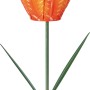 Pinkfarbener Gartenstecker Tulpe aus Eisen, 70 cm hoch, für die Gartendekoration.