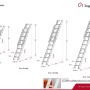 Treppen Intercon Vario Raumspartreppe: Technische Zeichnung mit 6, 8, 10, 12 Stufen und Maßen für Innentreppen.