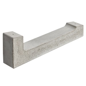 Grauer Kann Solarmodulhalter aus Beton, 80 cm lang, für die Montage von Solaranlagen.