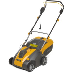 Stiga Elektro-Vertikutierer SV 415 E, 1500 W, gelb/grau. Rasenlüfter für die Gartenpflege.