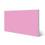 Silberne Magnettafel 78x37cm mit Rosen-Motiv als Wanddekoration.