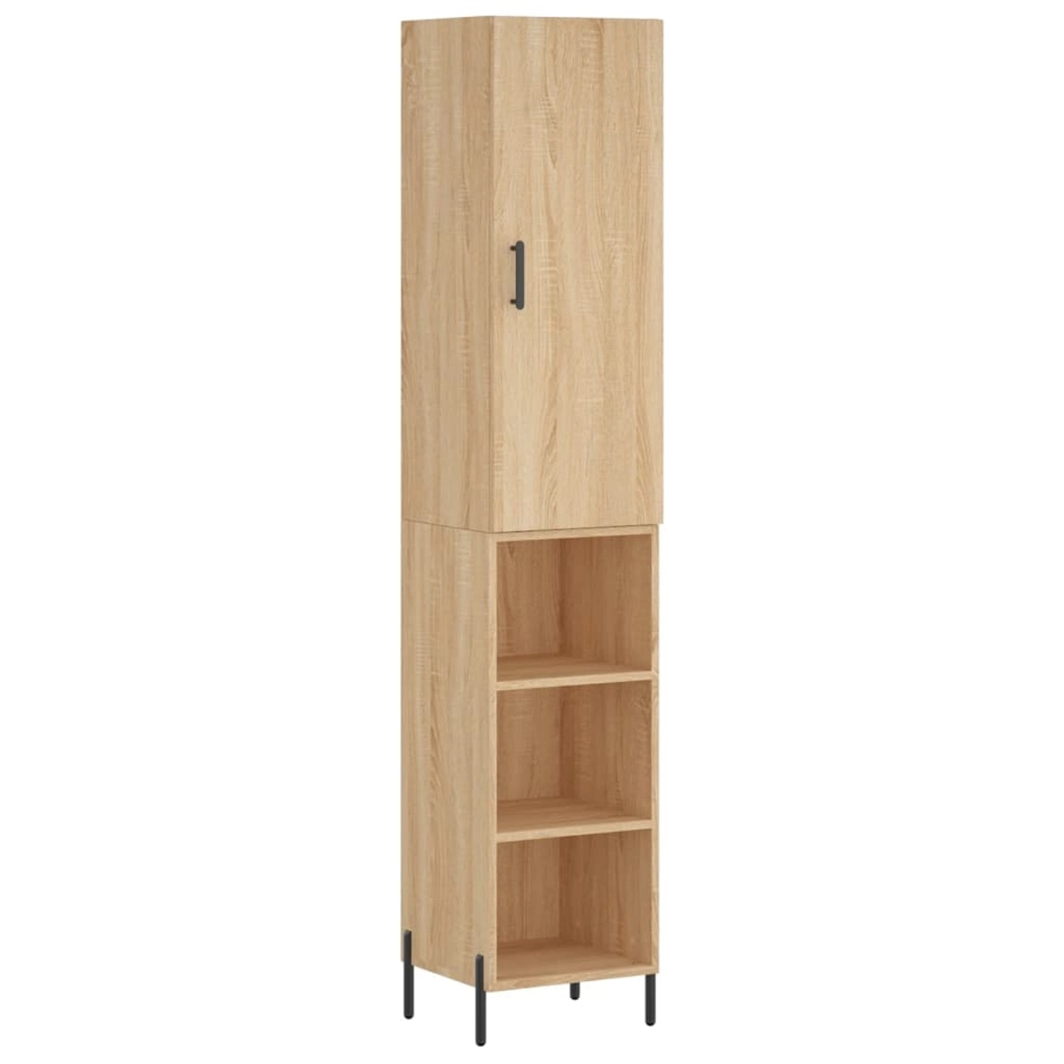 vidaXL Highboard Sonoma-Eiche 34,5x34x180 cm Holzwerkstoff 3198988 günstig online kaufen
