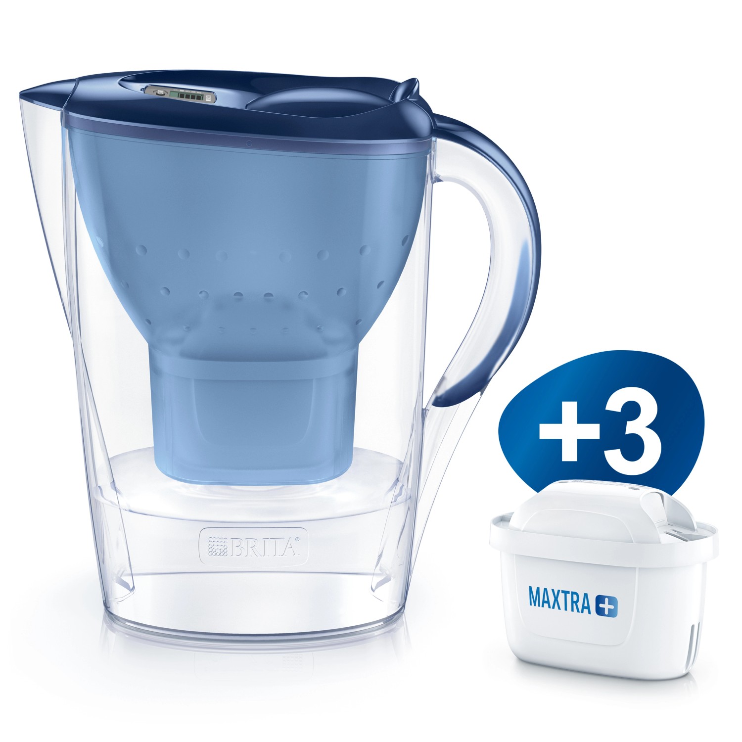 Brita WasserfilterKanne Marella Blau inkl. 3 Maxtra+ kaufen bei OBI
