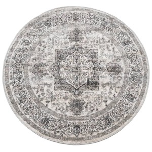 vidaXL Teppich ARBIZU Indoor und Outdoor Vintage-Design Ø 120 cm 375716