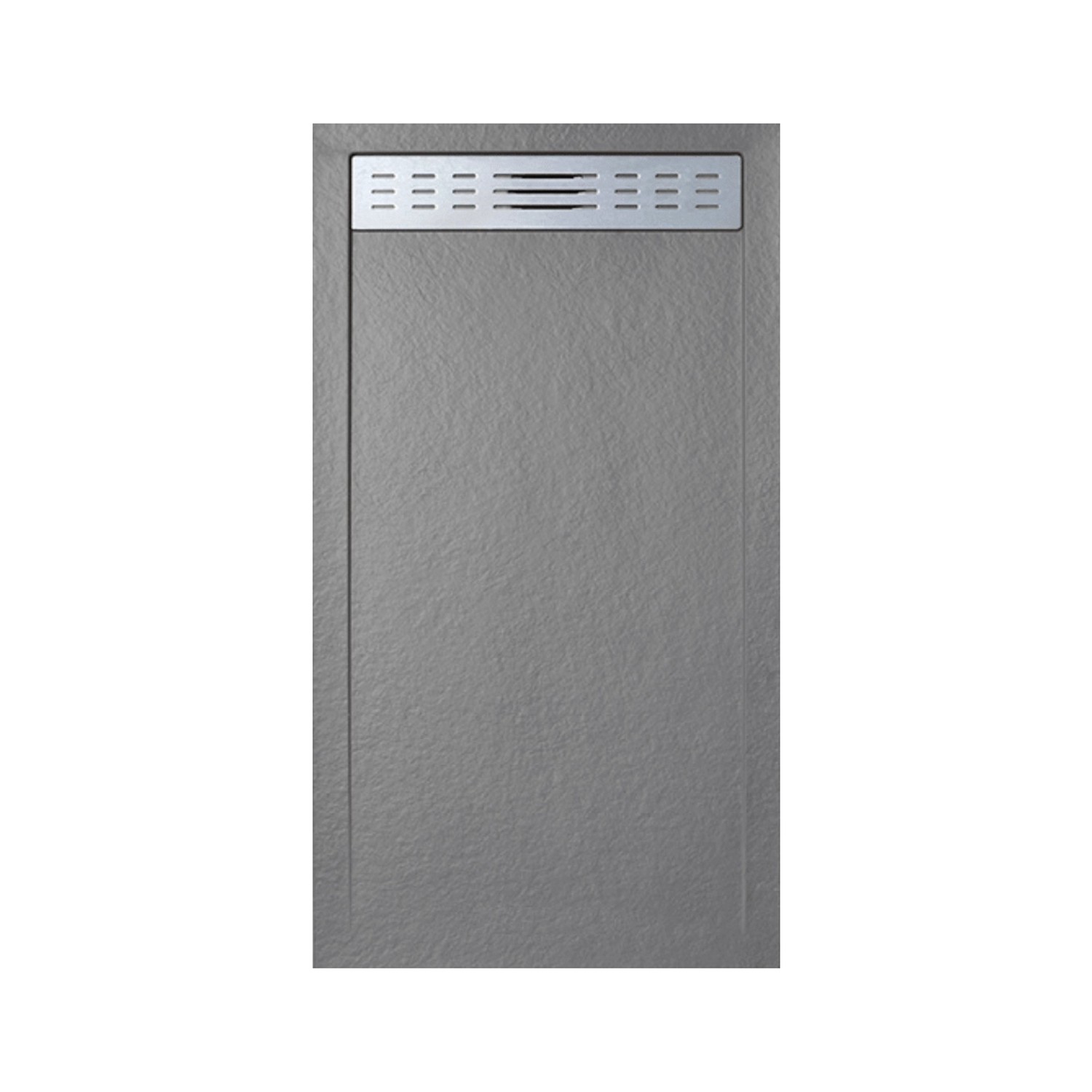 Frascio New Tecnology Duschwanne 90X110 cm mit Line Slim-Seitengitter Grau günstig online kaufen