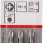Bosch Kreuzschlitz-Bit Pro PH2, 3er-Pack, extra hart für Schraubarbeiten.