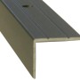 Treppenwinkelprofil in Bronze, 20x25mm, 2500mm Länge. Zubehör für Laminat und Parkett.