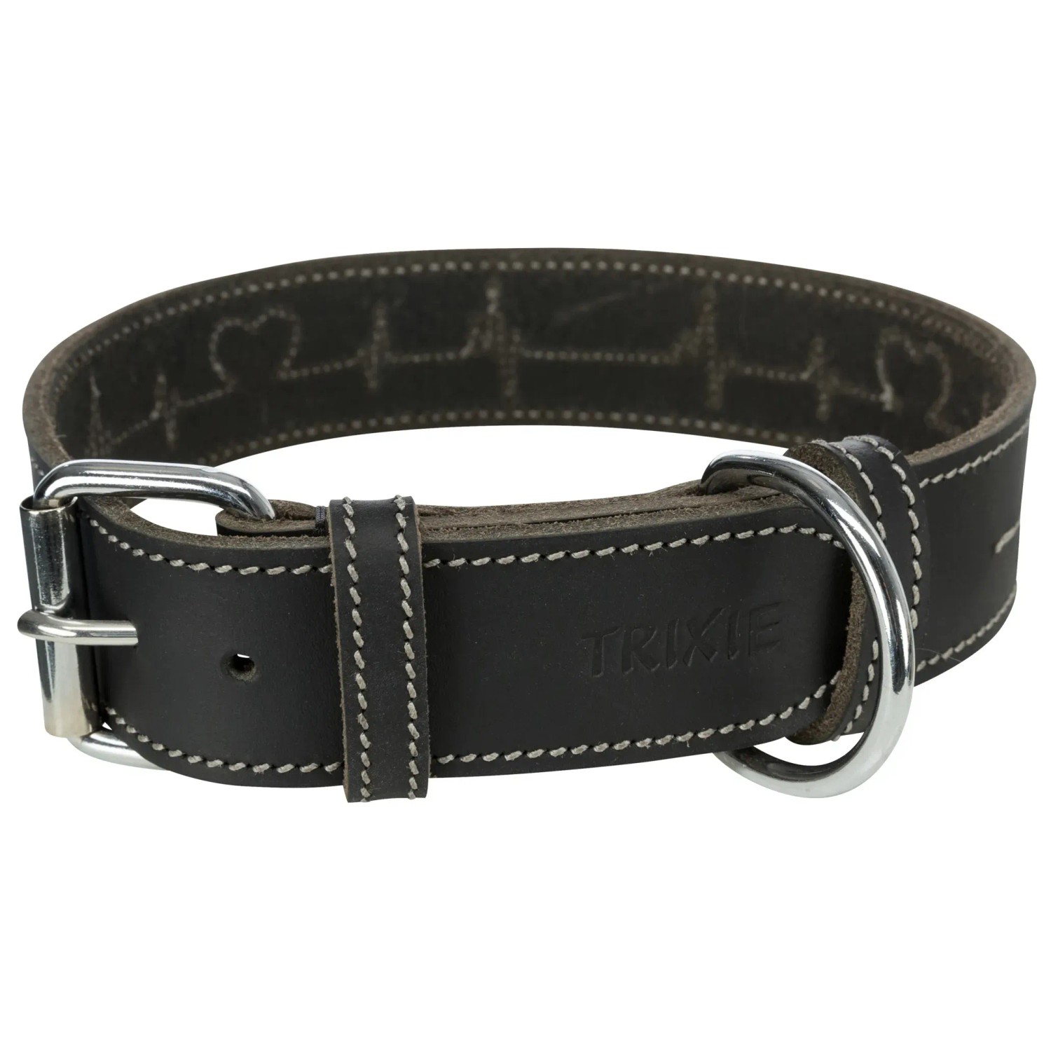 Dog collar Trixie Heartbeat Black 38-47 cm main image 0