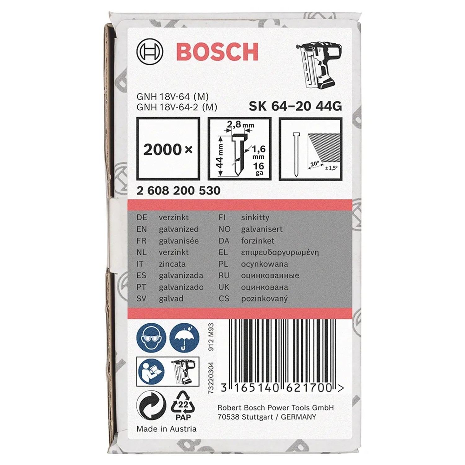 Stauchkopfnägel 34° – 1,8 X 63 Mm, 2000 Stück  Produktbild-Vorschau 2