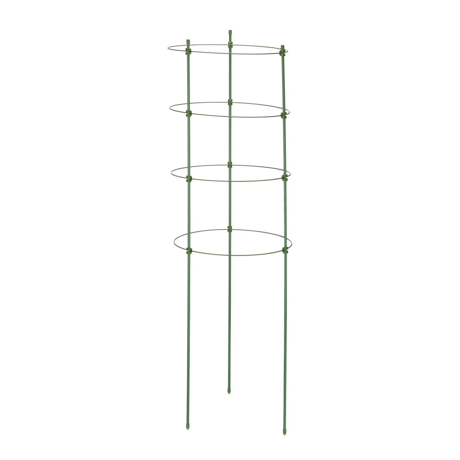 Relaxdays Rankhilfe 2er Set Eisen Kunststoff Grün Höhenverstellbar 91 cm x 28 cm 170 g