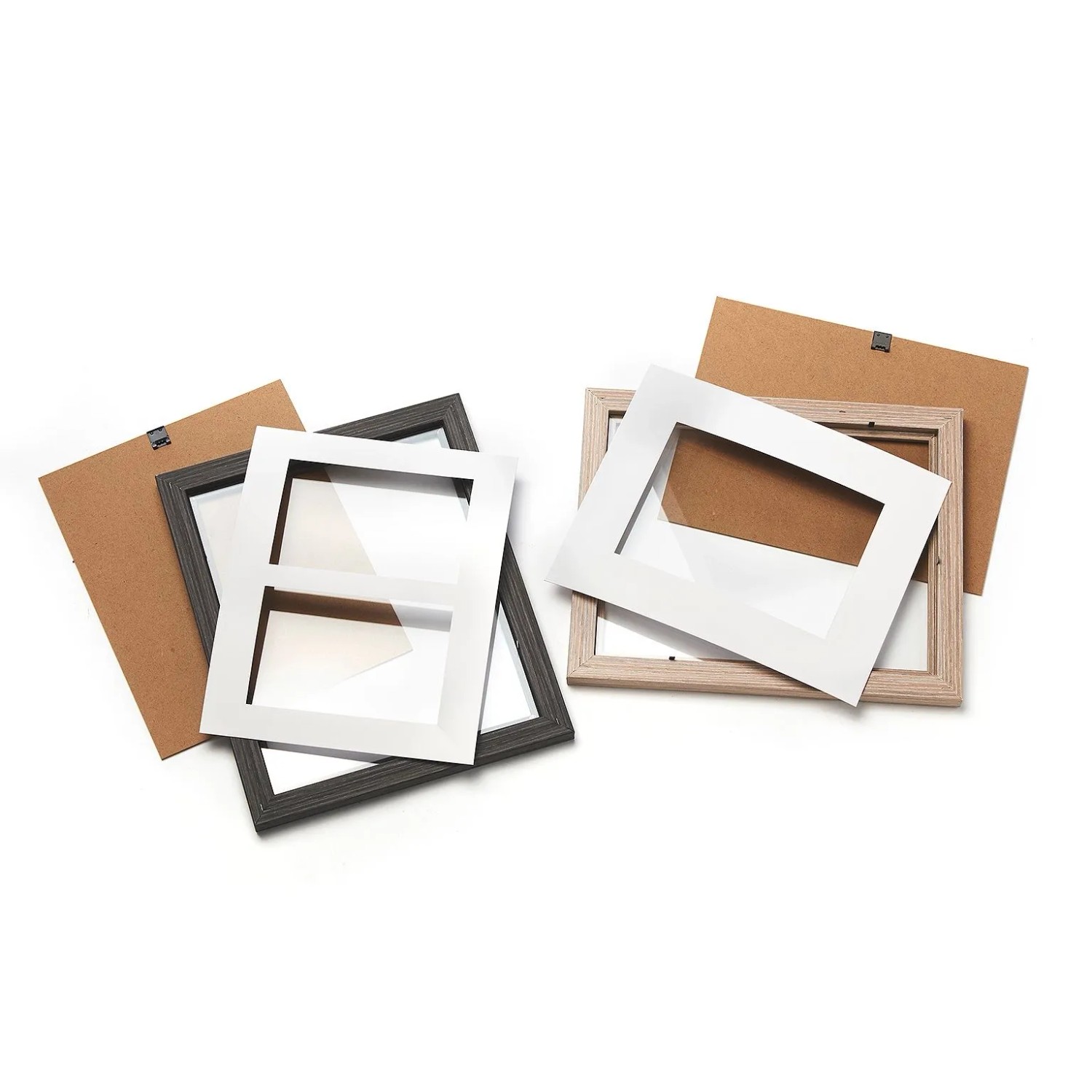 Kobolo Bilderrahmen Foto Set DUSKY 10 Stück Holz Verschiedene Größen_6