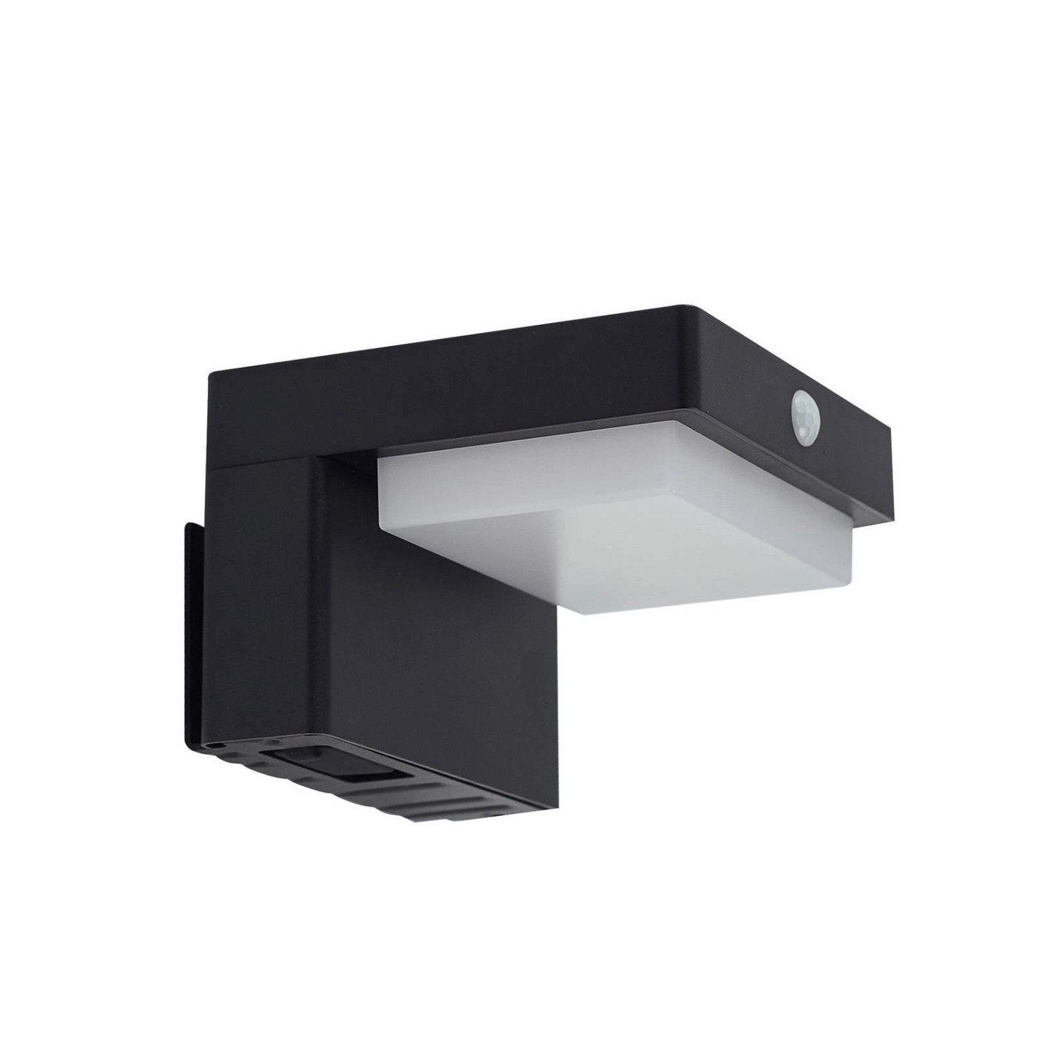 Lindby LED Solarleuchte Außen Eleazar 10025901 Dimmbar mit Bewegungsmelder Spritzwassergeschützt Modern in Schwarz aus A...