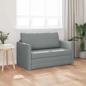 vidaXL Klappsofa Bett Hellgrau 124 x 71 x 78 cm Stoff 42030512