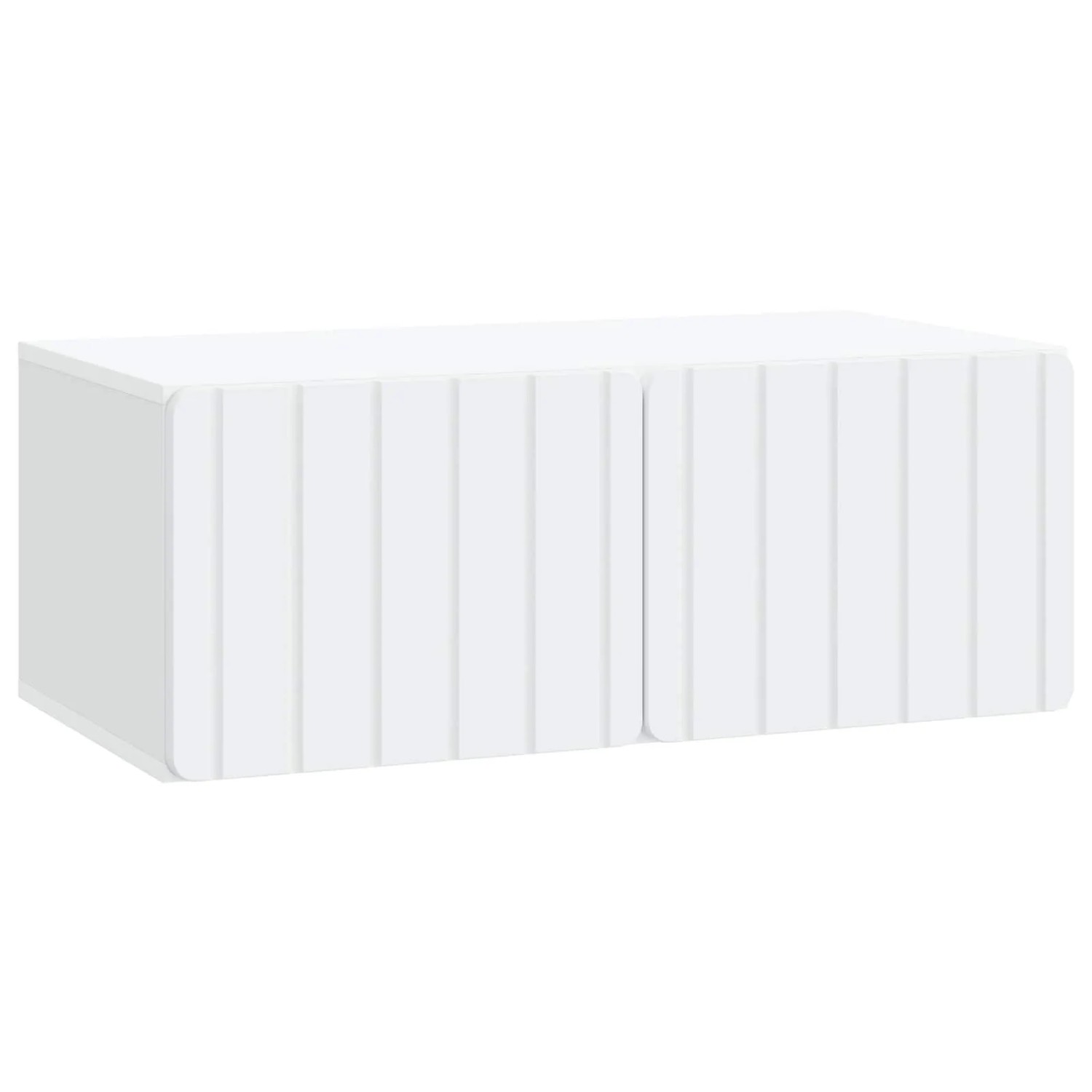 vidaXL Wandmontierter TV-Schrank Weiß 78,5 x 41 x 30 cm Holzwerkstoff 898345