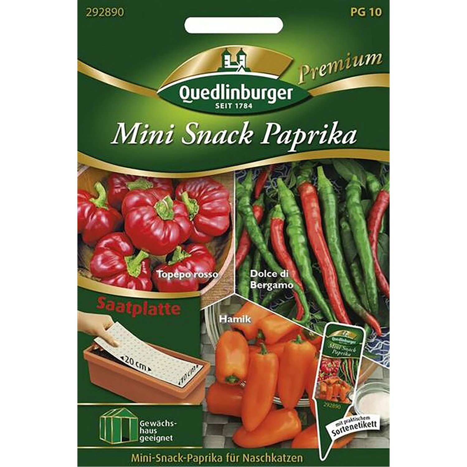 Quedlinburger Mini-Snackpaprika Saatplatte günstig online kaufen