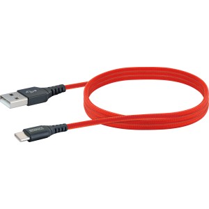 Feuerrotes Type C Sync & Ladekabel, 1,2 m, für Handy-Zubehör.