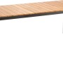 Rechteckiger Gartentisch Paros von Best Freizeitmöbel, anthrazit mit Holzoptik, 210x90 cm.