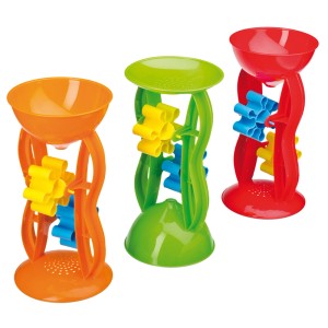 Happy People Sand- und Wassermühle, buntes Spielzeug mit 2 Mühlrädern.