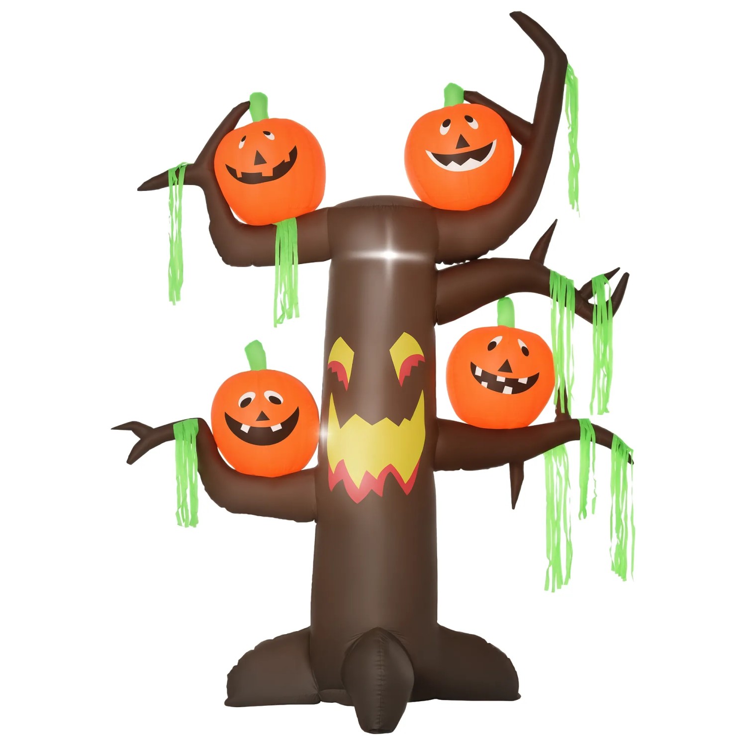 HOMCOM Aufblasbarer Spukbaum Kürbis Halloween mit LED