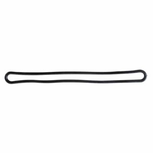 Schwarzer, ovaler Planenspanner 40cm aus EPDM, UV-beständig, ohne Haken. Ideal für Spanngurte & Befestigung.