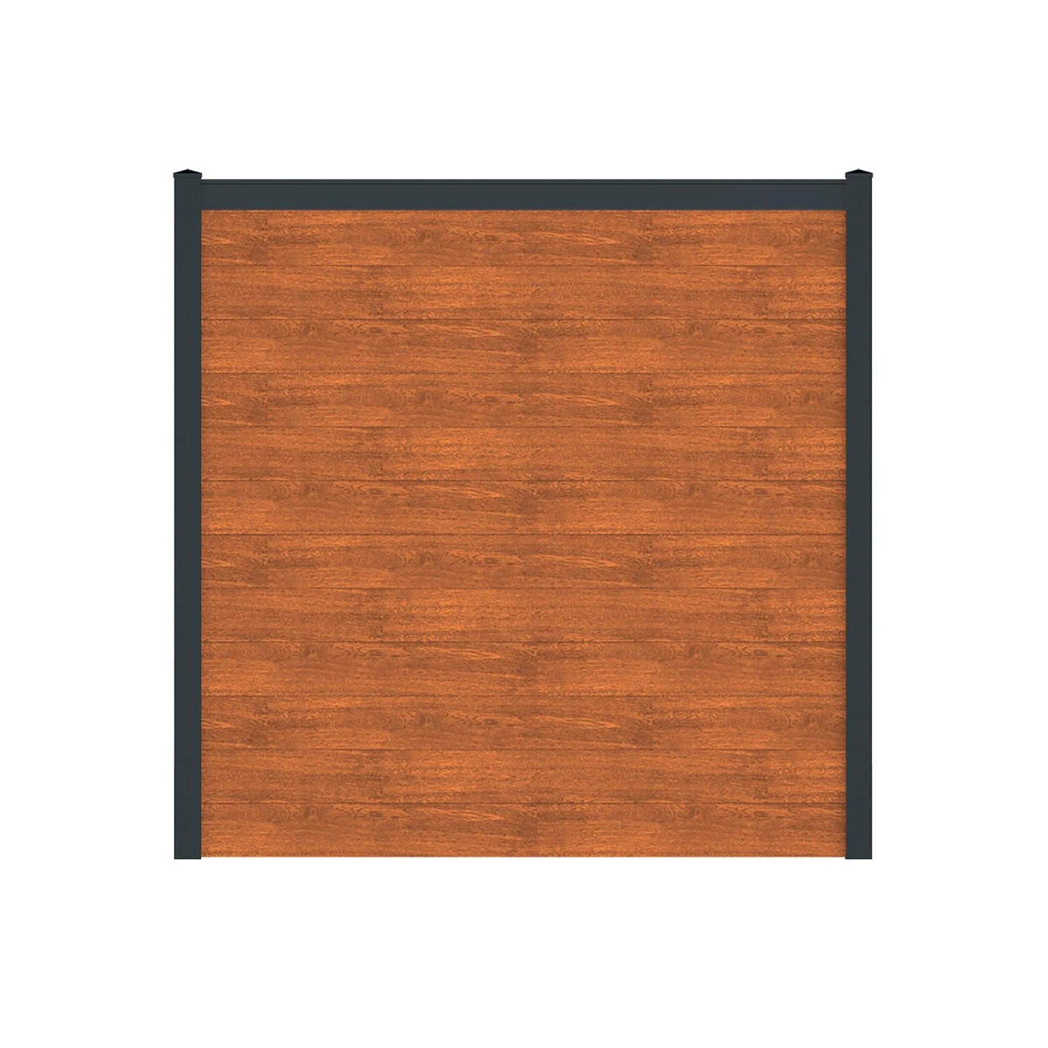 Vidual Sichtschutzzaun Snap 140 zum Aufdübeln 1,8 m x 3,61 m Light Oak