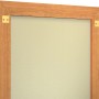 Artiteq Triangelhänger mit Nägeln am Holzrahmen einer Leinwand, Detailansicht.