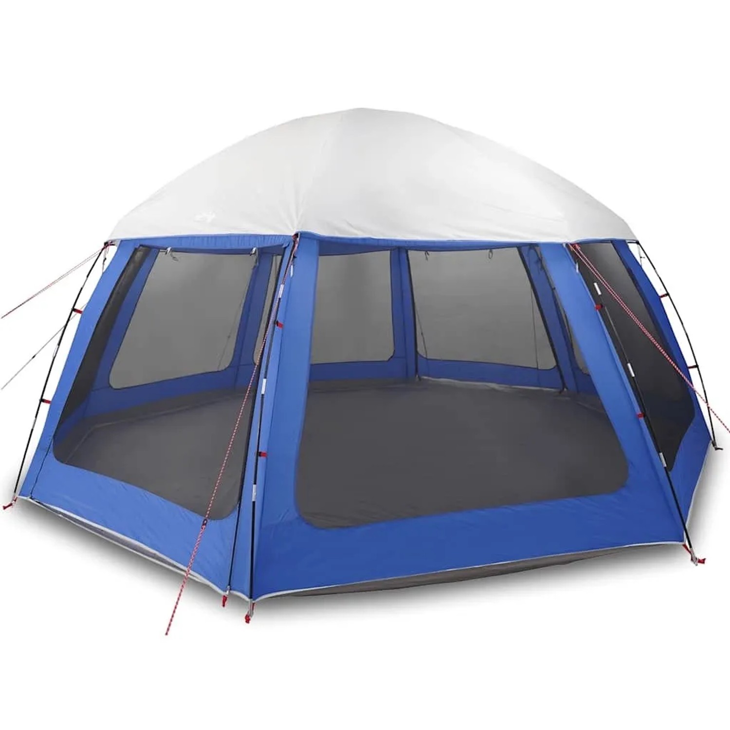 vidaXL Poolzelt mit Abnehmbarem Überzelt Netzwänden Azurblau 510x510cm 4100634_3