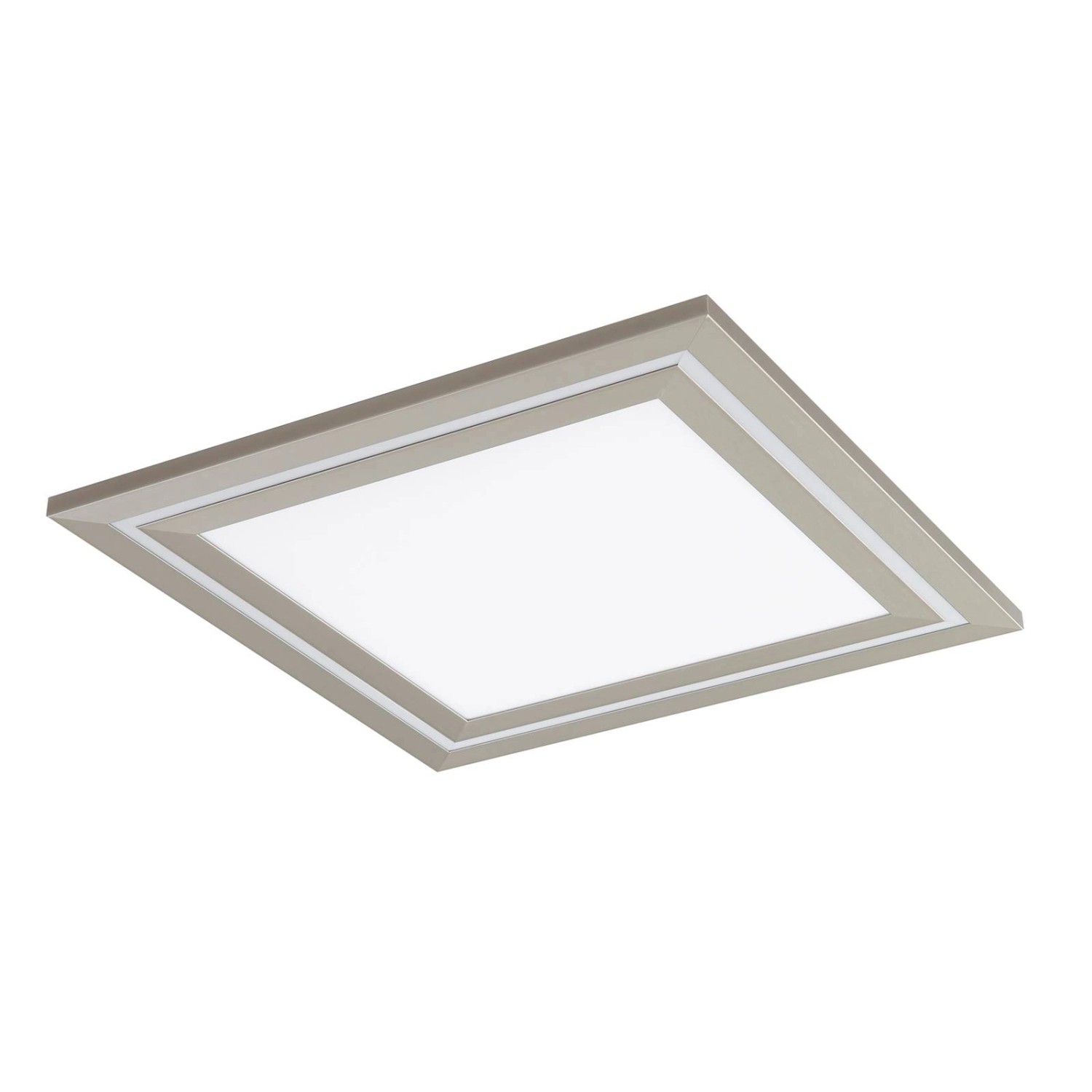 Lucande LED Deckenleuchte Leicy 10013012 Dimmbar mit Leselampe Modern in Alu aus Metall 1-flammig Wohnzimmerleuchte
