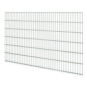 Grüner Doppelstabmattenzaun aus Metall, 183x201 cm, für Gartenzäune.