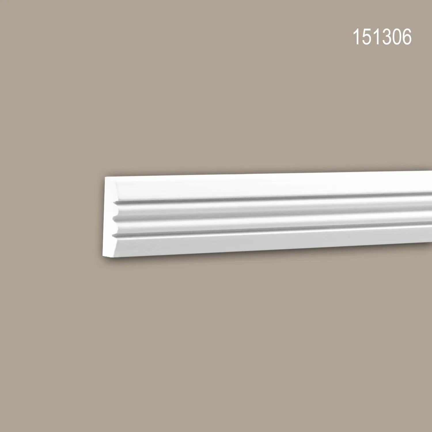 PROFHOME 151306 Wand- und Friesleiste Stuckleiste Zierleiste Wandleiste 2 m 200 cm x 1 cm x 3,1 cm Weiß