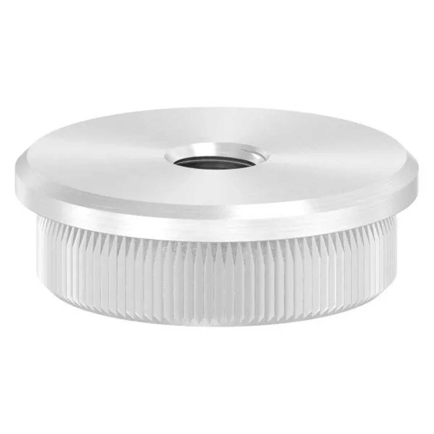 FeNau Einsteckkappe V2A Für Rohr Ø 33,7 mm Wandstärke 2,0 mm M8 Gewinde Flach