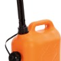 OBI Benzinkanister, 5 l, orange, mit Einfüllstutzen für Benzin und Diesel.