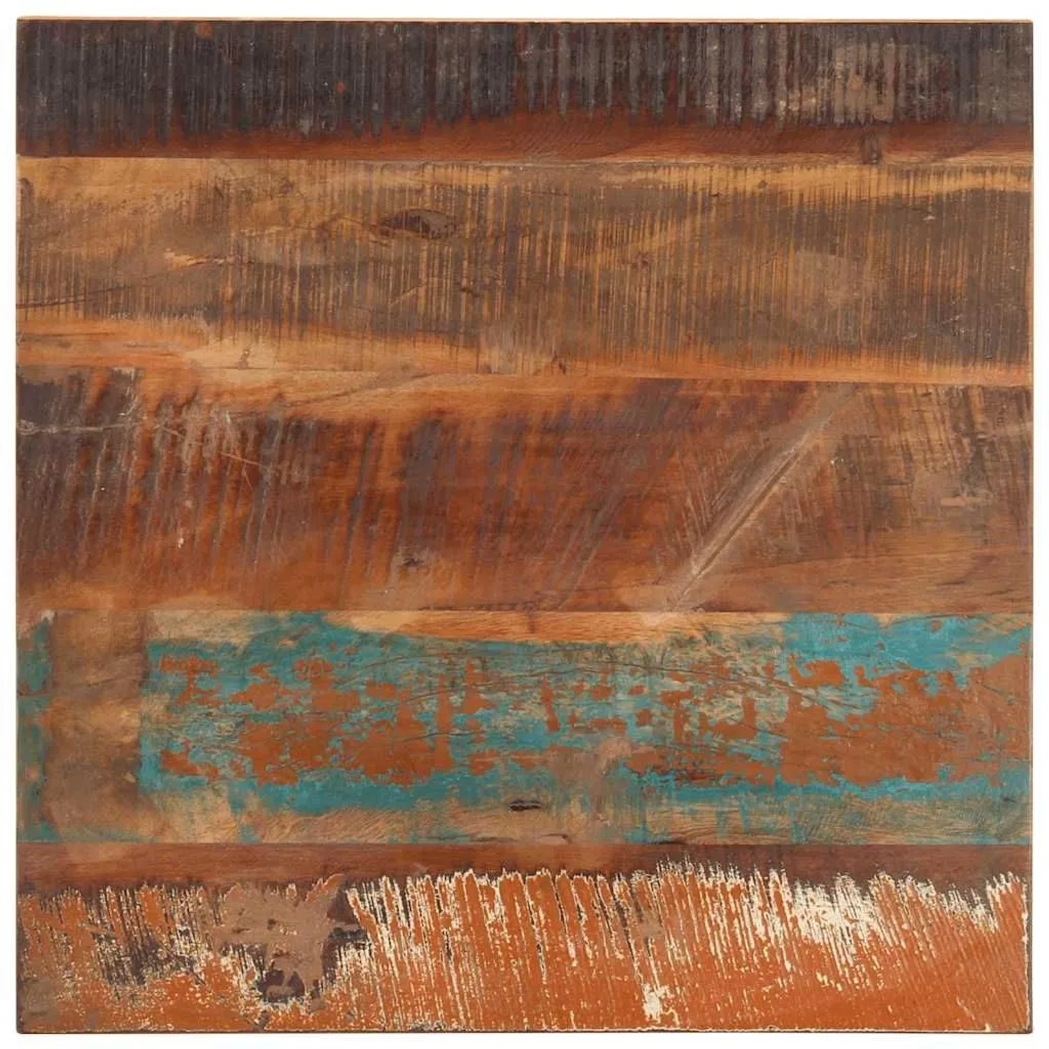 vidaXL Tischplatte Quadratisch 60x60 cm 25-27 mm Altholz Massiv 286052