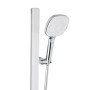 Swiss Aqua Technologies Duschset Duschstange mit Handbrause und Praktischer Ablage Weiß und Chrom_4