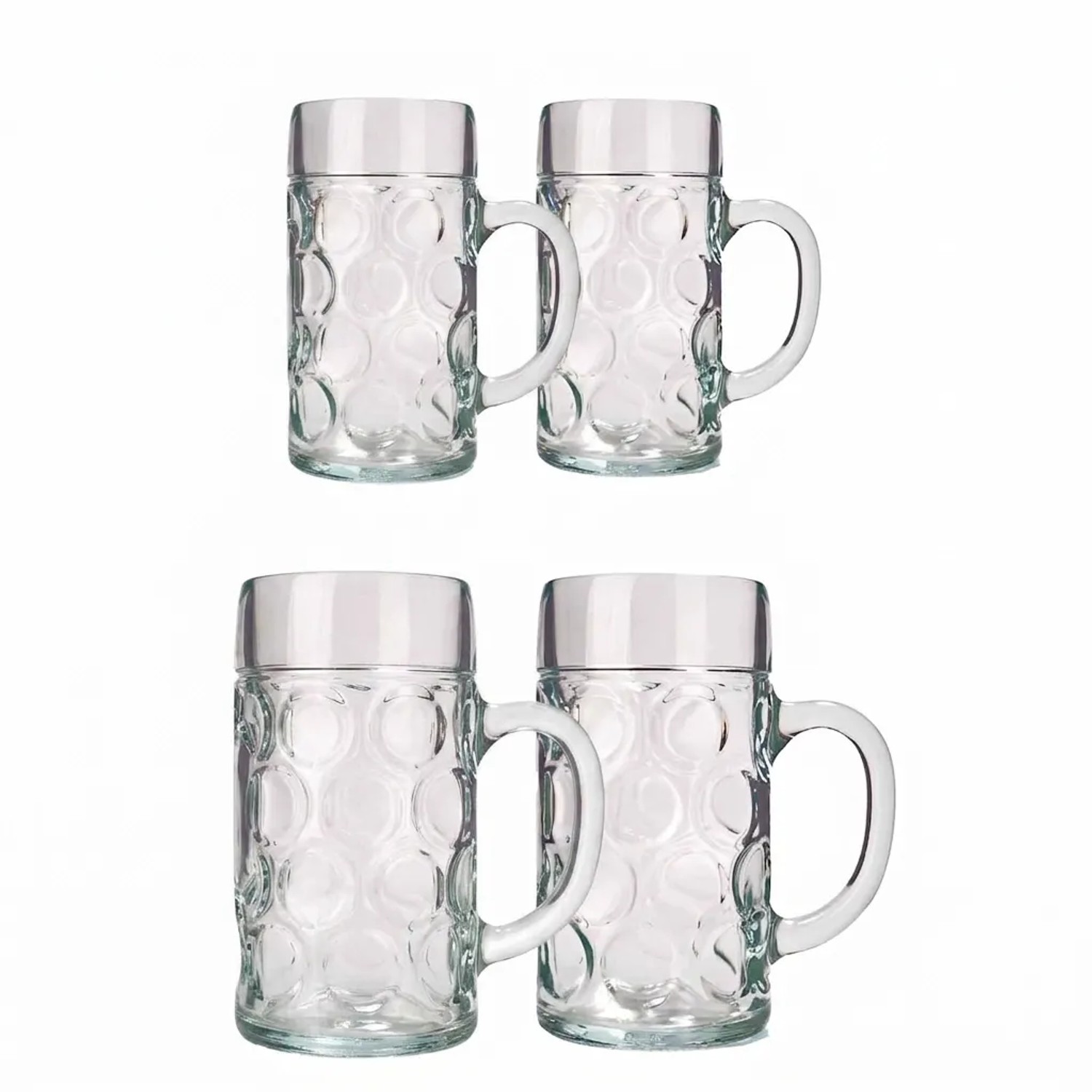 Stölzle Lausitz Oberglas Isar Bierkrüge-Set 4-teilig