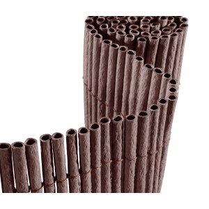 Floraworld Sichtschutz Premium Plus, 180x300cm, dunkelbraun, gerollt. Sichtschutzmatte aus Kunststoff.