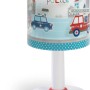 Dalber Tischlampe mit Polizei- und Feuerwehr-Motiv, LED Nachtlicht für Kinder.