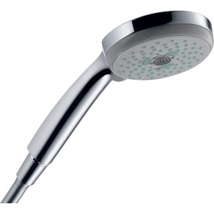Hansgrohe Croma 100 Multi Handbrause, grau, mit drei Strahlarten und QuickClean Technologie.