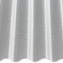 Klare Profilplatte PC Wabe HS 76/18, 6000 mm lang, für Kunststoffbedachung.