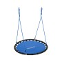 Relaxdays Nestschaukel Stahl Blau Höhenverstellbar ø 120 cm 3,6 kg
