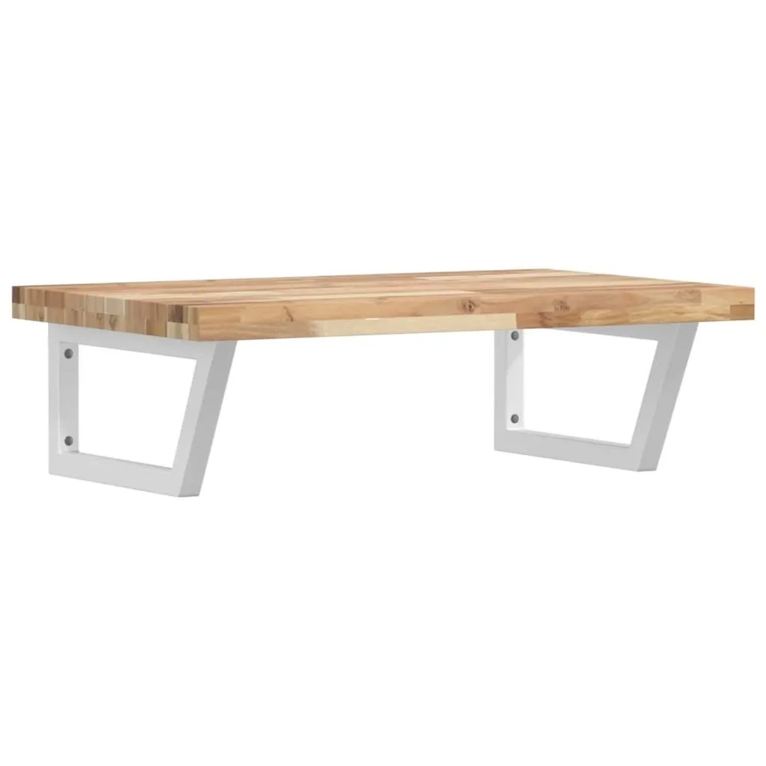 vidaXL Waschbeckenregal Wandmontage Stahl und Akazienholz 3302810